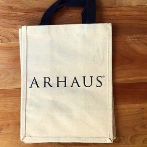 Arhaus reusable burlap bag